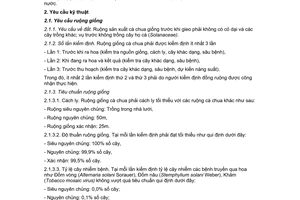 Tiêu chuẩn ngành 10TCN 321:2003 về Hạt giống cà chua tự thụ phấn - Yêu cầu kỹ thuật