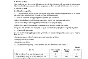 Tiêu chuẩn ngành 10 TCN 317:2003 về hạt giống su hào - Yêu cầu kỹ thuật do Bộ Nông nghiệp và Phát triển nông thôn ban hành