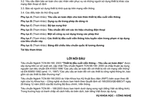 Tiêu chuẩn ngành TCN 68-190:2003 về thiết bị đầu cuối viễn thông - yêu cầu an toàn điện do Bộ Bưu chính Viễn thông ban hành