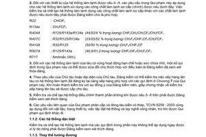 Tiêu chuẩn quốc gia TCVN 6275:2003 về Quy phạm hệ thống làm lạnh hàng