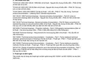 Tiêu chuẩn Việt Nam TCVN 8-40:2003 (ISO 128-40: 2001) về bản vẽ kỹ thuật - nguyên tắc chung về biểu diễn - phần 40: quy ước cơ bản về mặt cắt và hình cắt do Bộ Khoa học và Công nghệ ban hành