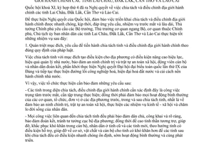 Chỉ thị 30/2003/CT-TTg chỉ đạo thực hiện chia tách tỉnh điều chỉnh địa giới hành chính Lai Châu Đắk Lắk Cần Thơ Lào Cai