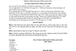 Quyết định 40/2003/QĐ-UB  cơ chế một cửa cấp giấy phép xây dựng