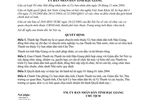 Quyết định 17/2004/QĐ-UB thành lập thanh tra thuộc ủy ban nhân dân Hậu Giang