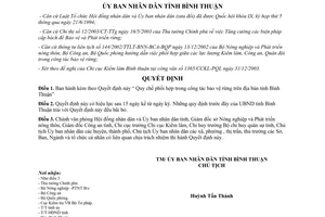 Quyết định 01/2004/QĐ-UBBT quy chế phối hợp trong công tác bảo vệ rừng Bình Thuận