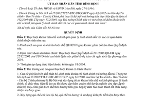 Quyết định 06/2004/QĐ-UB khoán biên chế kinh phí quản lý hành chính các cơ quan hành chính Bình Định