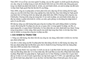 Chỉ thị 01/2004/CT-BTP thực hiện nhiệm vụ trọng tâm công tác tư pháp năm 2004