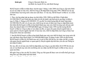 Công văn  527 BKH-ĐTNN  xác nhận máy móc thiết bị nhập khẩu thuộc loại trong nước chưa sản xuất được