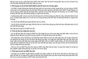 Công văn  1029/TC-TCNH  lưu trữ và thanh huỷ vé xổ số bán không hết