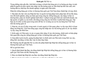 Công văn  0446/BTM-QLTT  thành lập Hiệp hội chống hàng giả và bảo vệ thương hiệu quốc gia Việt Nam