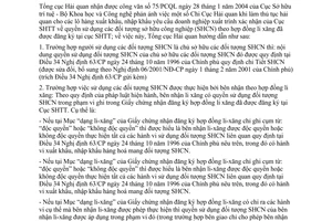 Công văn 674/TCHQ-GSQL quyền sử dụng đối tượng SHCN