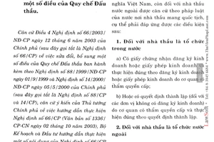 Thông tư 01/2004/TT-BKH Quy chế đấu thầu hướng dẫn thực hiện Nghị định 66/2003/NĐ-CP