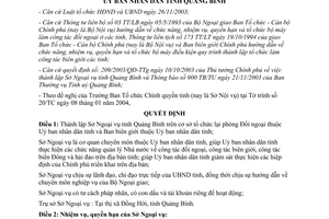 Quyết định 07/2004/QĐ-UB thành lập Sở Ngoại vụ tỉnh Quảng Bình