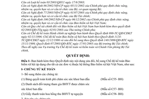 Quyết định 18/2004/QĐ-BTC sửa đổi Chế độ kế toán bảo hiểm xã hội