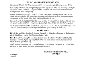 Quyết định 35/2004/QĐ-UB chức năng nhiệm vụ quyền hạn Sở Tài chính Quảng Ngãi