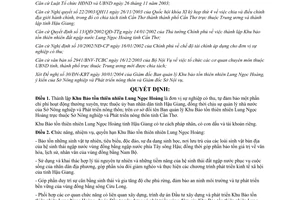 Quyết định 79/2004/QĐ-UB thành lập Khu Bảo tồn thiên nhiên Lung Ngọc Hoàng Hậu Giang