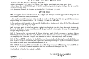 Quyết định 09/2004/QĐ-UB phân cấp phê duyệt đồ án quy hoạch xây dựng