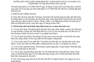 Thông tư 08/2004/TT-BNV chế độ công chức dự bị hướng dẫn thực hiện Nghị định 115/2003/NĐ-CP