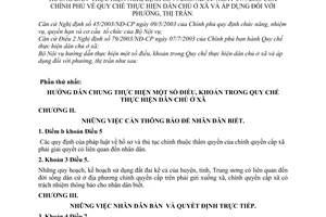 Thông tư 12/2004/TT-BNV hướng dẫn thực hiện Nghị định 79/2003/NĐ-CP quy chế thực hiện dân chủ xã áp dụng phường thị trấn