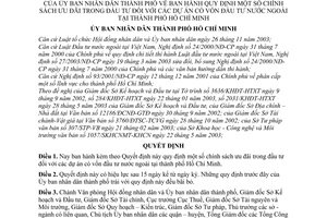 Quyết định 45/2004/QĐ-UB chính sách ưu đãi đầu tư dự án có vốn đầu tư nước ngoài thành phố Hồ Chí Minh