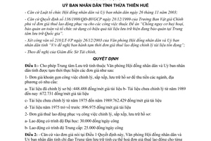 Quyết định 418/QĐ-UB đơn giá thuê lao động chỉnh lý hồ sơ tài liệu lưu trữ tồn đọng 2004