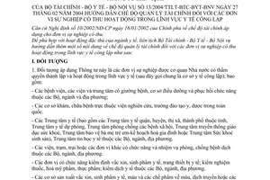 Thông tư liên tịch 13/2004/TTLT-BTC-BYT-BNV hướng dẫn chế độ quản lý tài chính đối với các đơn vị sự nghiệp có thu hoạt động lĩnh vực y tế công lập