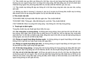 Tiêu chuẩn xây dựng Việt Nam TCXDVN 306:2004 về nhà ở và công trình công cộng - các thông số vi khí hậu trong phòng do Bộ Xây dựng ban hành