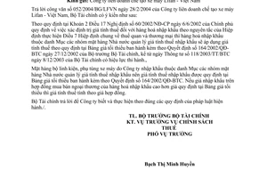 Công văn  2339 TC/CST  giá tính thuế bộ linh kiện xe máy và động cơ xe máy nhập khẩu