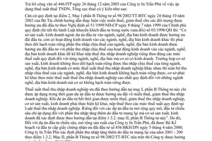 Công văn 771 TCT/TTr thuế suất thuế thu nhập doanh nghiệp