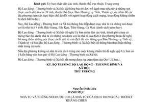 Công văn  944/LĐTBXH-TBLS xác định nhà tù và những nơi được coi là nhà tù  địa phương