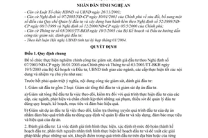 Quyết định 16/2004/QĐ-UB phân công thực hiện giám sát, đánh giá đầu tư trên địa bàn tỉnh Nghệ An