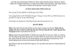 Quyết định 84/2004/QĐ-UBND phong trào thi đua Phát triển sự nghiệp GD&ĐT