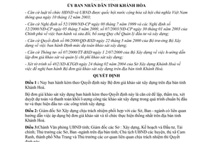 Quyết định 36/2004/QĐ-UB Bộ đơn giá khảo sát xây dựng trên địa bàn tỉnh