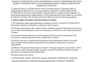 Circular No. 04/2004/TT-BLDTBXH on providing guidelines for implementation