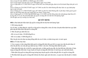 Quyết định 81/2004/QĐ-UBND  ph&#237; thẩm định cấp quyền sử dụng đất tr&#234;n địa b&#224;n tỉnh Quảng Ng&#227;i