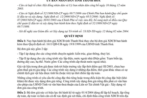 Quyết định 684/2004/QĐ-UB bộ đơn giá xây dựng cơ bản tỉnh Thanh Hóa