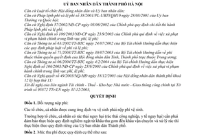 Quyết định 47/2004/QĐ-UB thu phí vệ sinh Thành phố Hà Nội