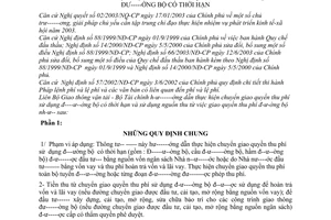 Thông tư liên tịch 05/2004/TTLT-BGTVT-BTC  hướng dẫn thực hiện chuyển giao quyền thu phí sử dụng đường bộ có thời hạn