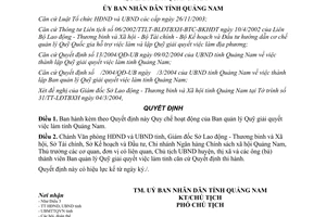 Quyết định 23/2004/QĐ-UB Quy chế hoạt động Ban quản lý Quỹ giải quyết việc làm Quảng Nam