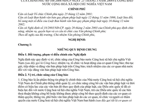 Nghị định 104/2004/NĐ-CP Công báo Việt Nam