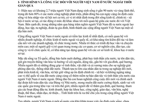 Nghị quyết 36-NQ/TW công tác người Việt Nam ở nước ngoài