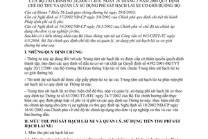 Thông tư 24/2004/TT-BTC quy định chế độ thu quản lý sử dụng phí sát hạch lái xe cơ giới đường bộ