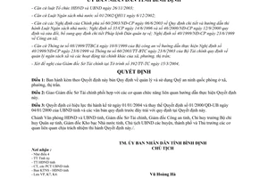 Quyết định 30/2004/QĐ-UBND v quản lý và sử dụng Quỹ an ninh quốc phòng