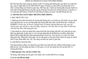 Thông tư 07/2004/TT-BGDĐT hướng dẫn thanh tra toàn diện trường phổ thông hoạt động sư phạm giáo viên phổ thông