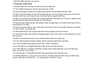 Tiêu chuẩn ngành 10TCN 592:2004 về ngũ cốc và đậu đỗ - Thóc tẻ - Yêu cầu kỹ thuật và phương pháp thử do Bộ Nông nghiệp và Phát triển nông thôn ban hành