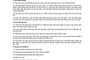 Tiêu chuẩn ngành 10TCN 590:2004 về ngũ cốc và đậu đỗ - Gạo xát - Đánh giá chất lượng cảm quan cơm bằng phương pháp cho điểm do Bộ Nông nghiệp và Phát triển nông thôn ban hành