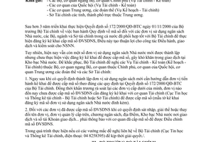 Công văn 4291 TC/THTK cấp mã số đơn vị sử dụng Ngân sách Nhà nước