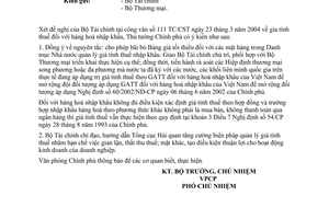 Công văn  1772/VPCP-KTTH  giá tính thuế hàng hoá nhập khẩu