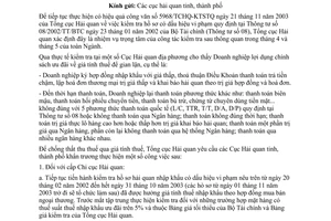 Công văn 1708 TCHQ-KTSTQ kế hoạch triển khai kiểm tra sau thông quan lô hàng nhập khẩu