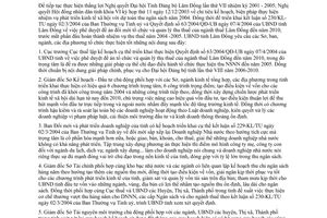 Chỉ thị 11/2004/CT-UB thực hiện 63/2004/QĐ-UB quản lý thu thuế Lâm Đồng 2010